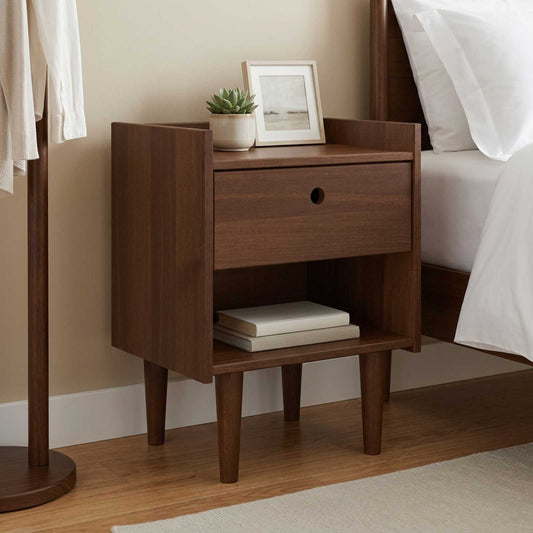 vidaXL Bedside Table BILBAO Dark Caramel 45 x 35 x 59 cm