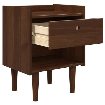 vidaXL Bedside Table BILBAO Dark Caramel 45 x 35 x 59 cm