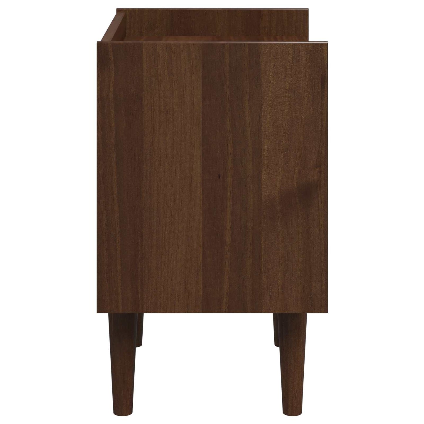 vidaXL Bedside Table BILBAO Dark Caramel 45 x 35 x 59 cm