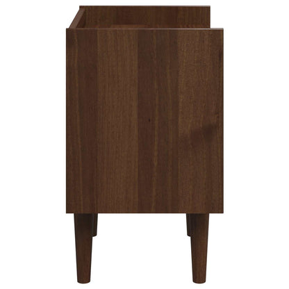 vidaXL Bedside Table BILBAO Dark Caramel 45 x 35 x 59 cm