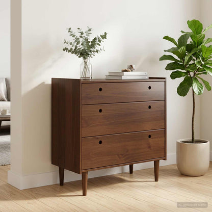vidaXL Chest of Drawers BILBAO Dark Caramel 90 x 45 x 89 cm