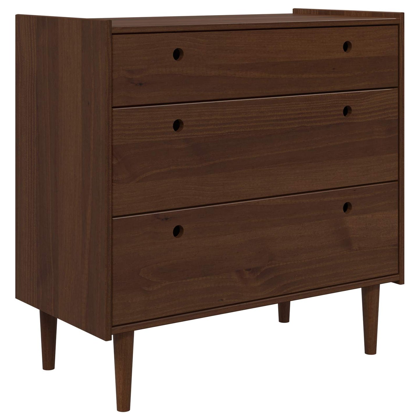 vidaXL Chest of Drawers BILBAO Dark Caramel 90 x 45 x 89 cm