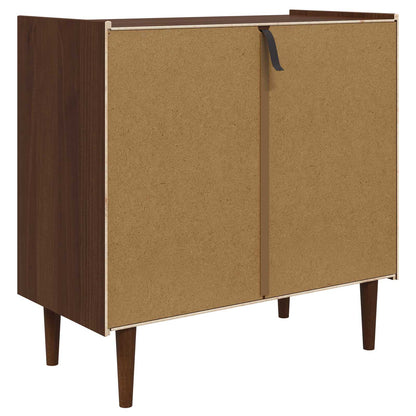 vidaXL Chest of Drawers BILBAO Dark Caramel 90 x 45 x 89 cm