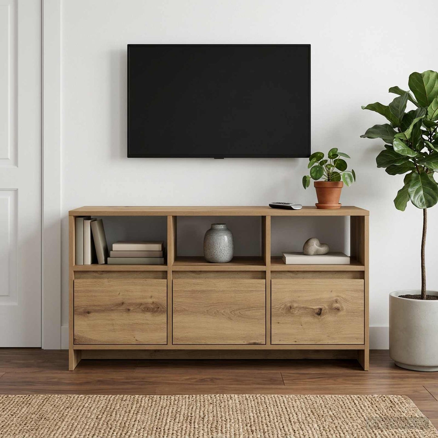 vidaXL TV Cabinet 102 x 37.5 x 52.5 cm Artisan Oak Engineered Wood