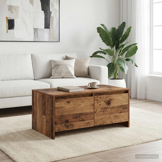 vidaXL Coffee Table Oak Wood 90 x 50 x 41.5 cm Engineered Wood
