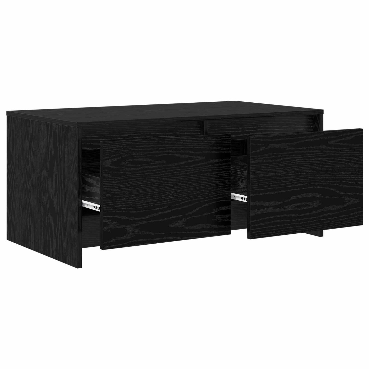 vidaXL Coffee Table Black Oak 90 x 50 x 41.5 cm Engineered Wood