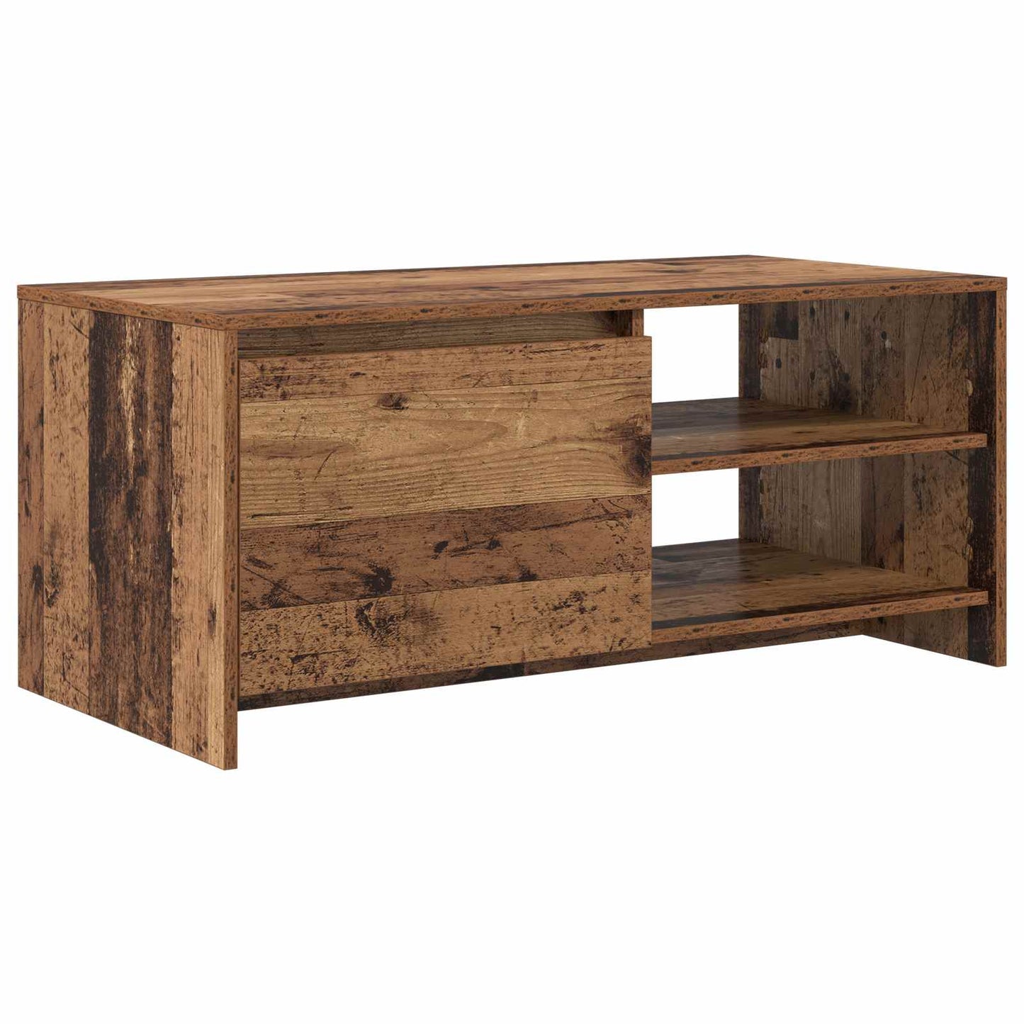 vidaXL Coffee Table Oak Wood 102 x 50 x 45 cm Engineered Wood