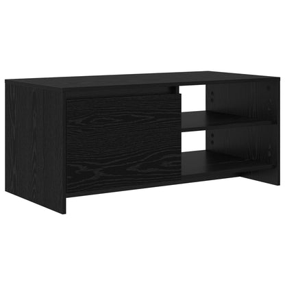 vidaXL Coffee Table Black Oak 102 x 50 x 45 cm Engineered Wood