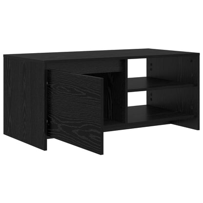 vidaXL Coffee Table Black Oak 102 x 50 x 45 cm Engineered Wood