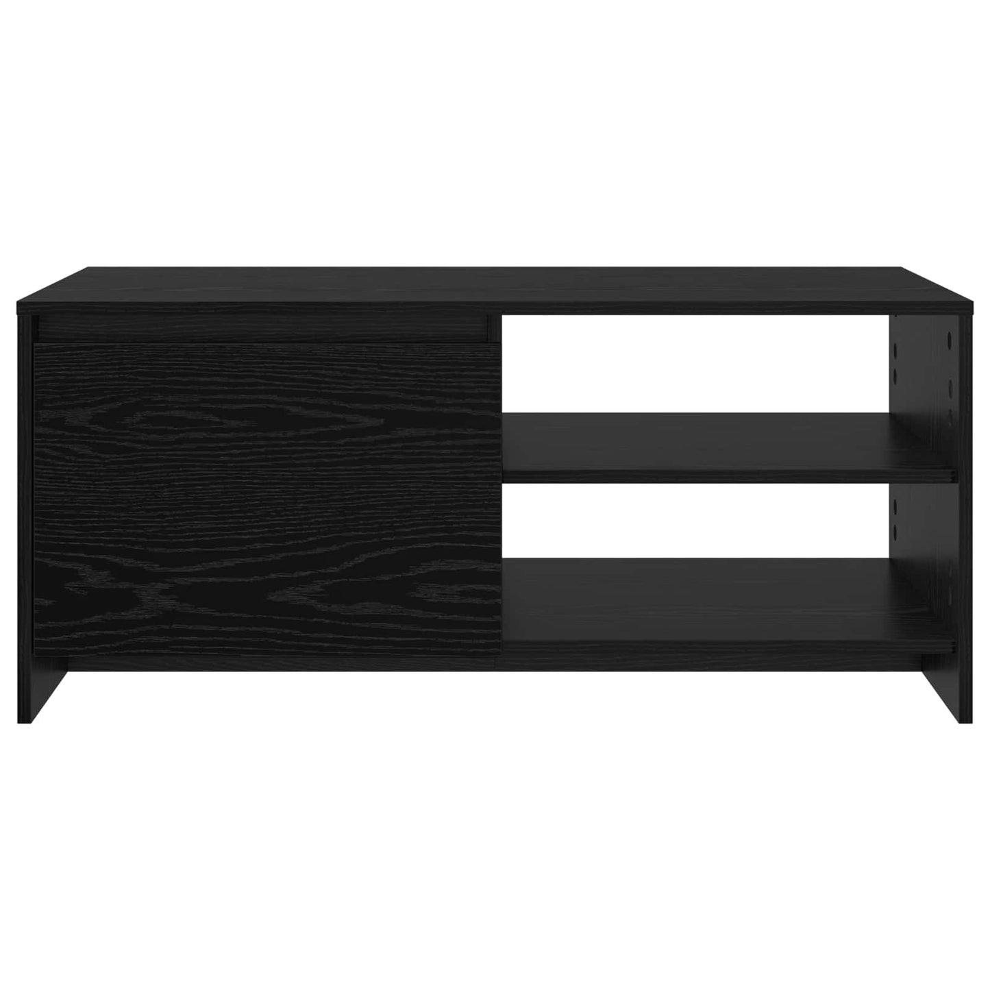 vidaXL Coffee Table Black Oak 102 x 50 x 45 cm Engineered Wood