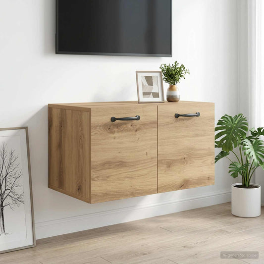 vidaXL Wall Cabinet 60 x 36.5 x 35 cm Engineered Wood Artisan Oak