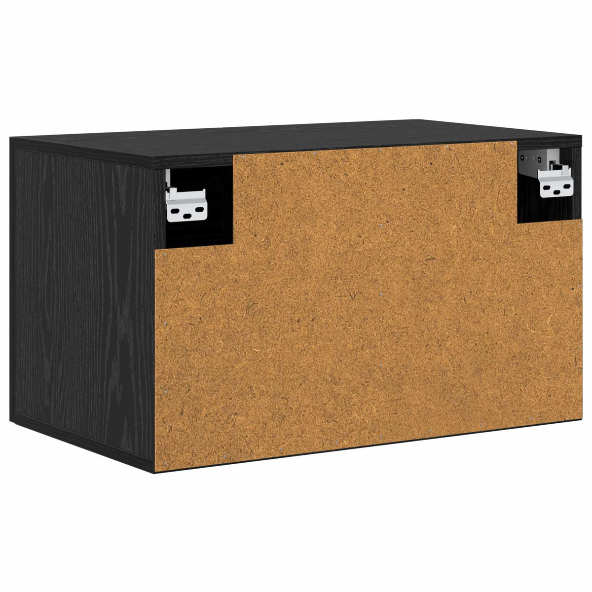 vidaXL Wall Cabinet 60 x 36.5 x 35 cm Engineered Wood Black Oak