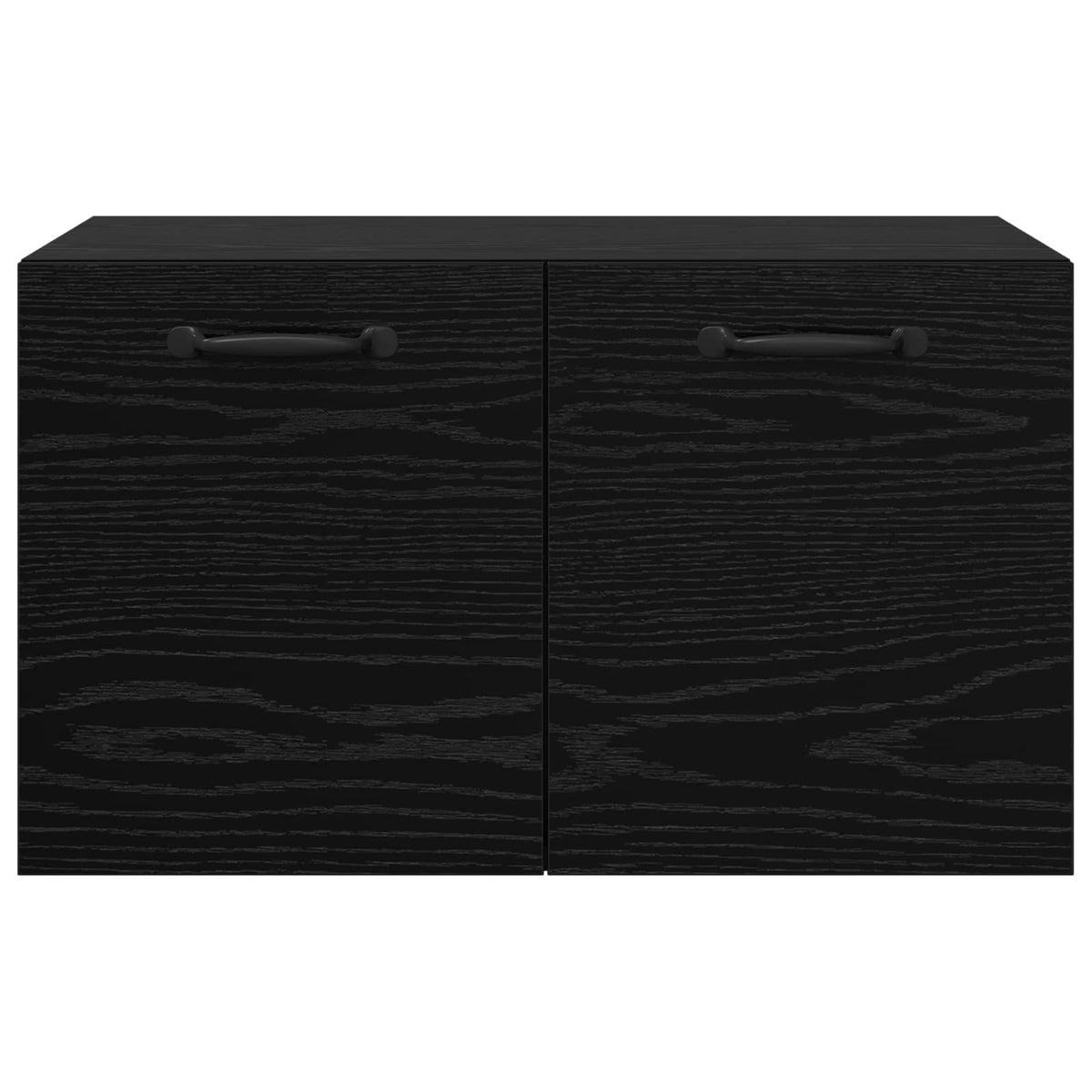 vidaXL Wall Cabinet 60 x 36.5 x 35 cm Engineered Wood Black Oak