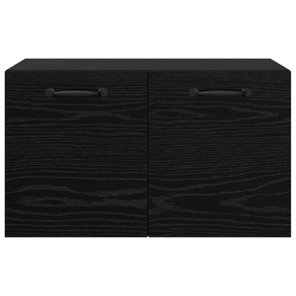 vidaXL Wall Cabinet 60 x 36.5 x 35 cm Engineered Wood Black Oak