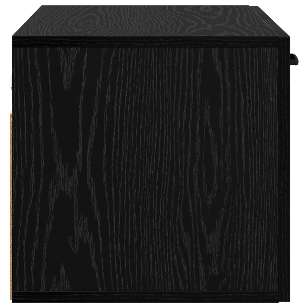 vidaXL Wall Cabinet 60 x 36.5 x 35 cm Engineered Wood Black Oak