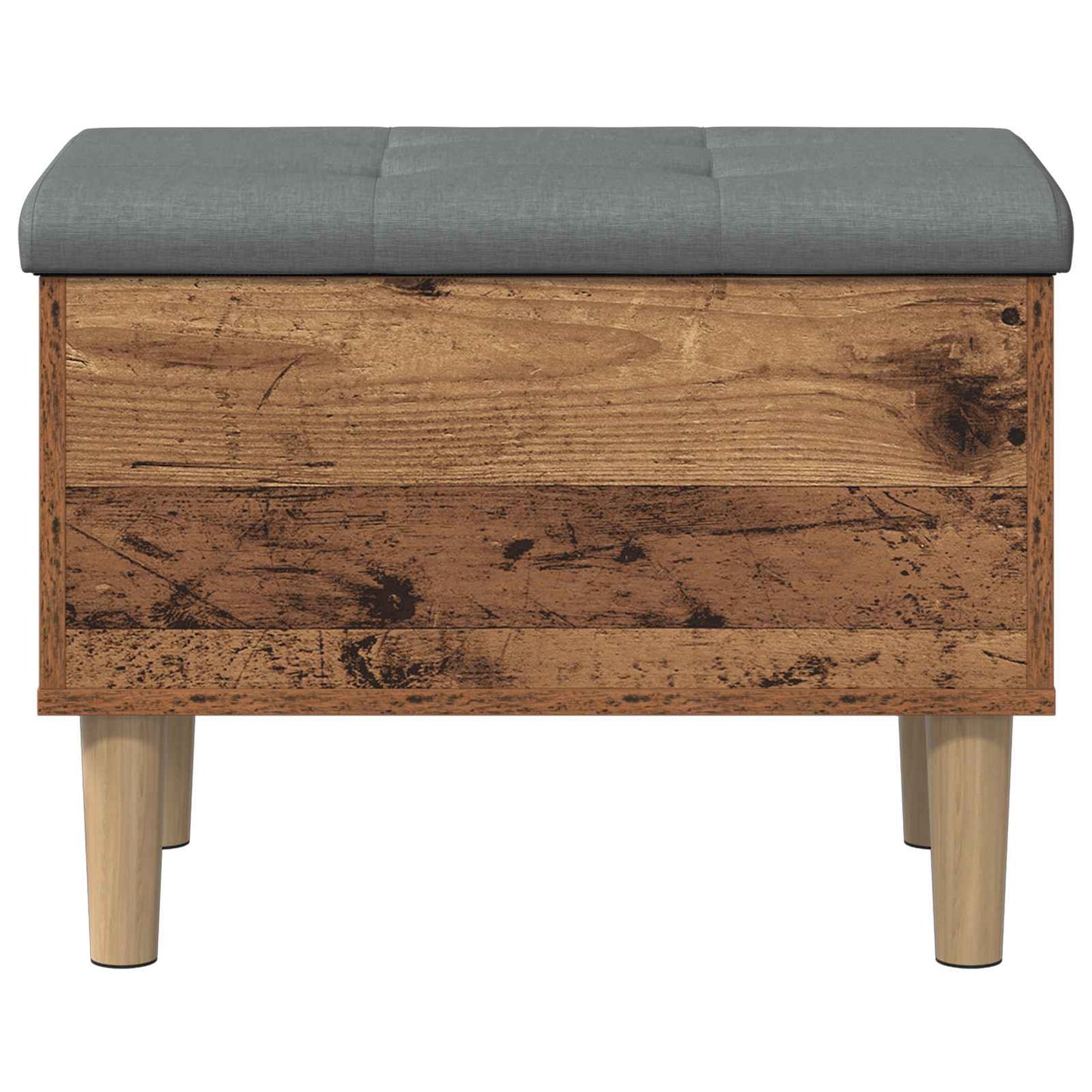 vidaXL Storage Bench with Cushion Oak Wood 62 x 42 x 46 cm