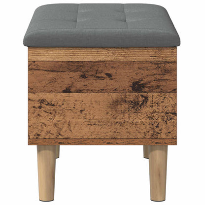 vidaXL Storage Bench with Cushion Oak Wood 62 x 42 x 46 cm