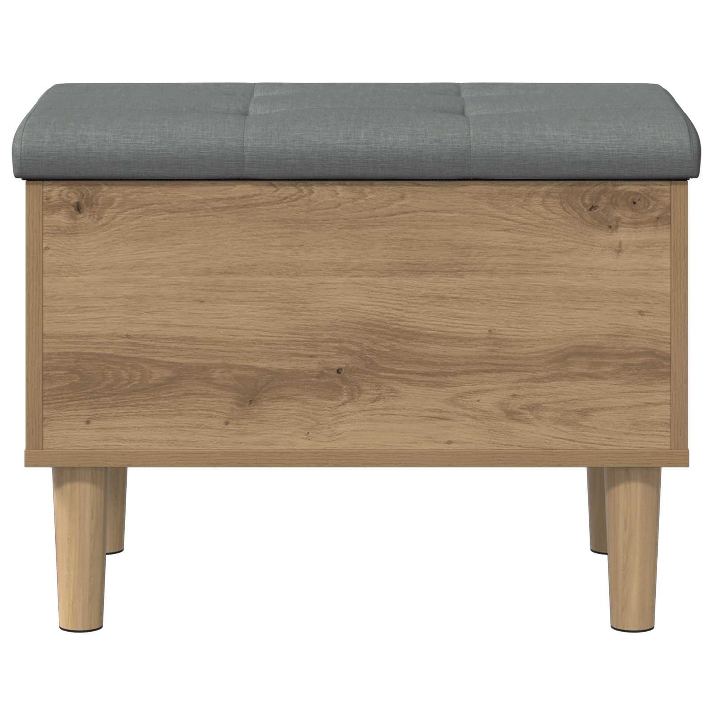 vidaXL Storage Bench with Cushion Artisan Oak 62 x 42 x 46 cm