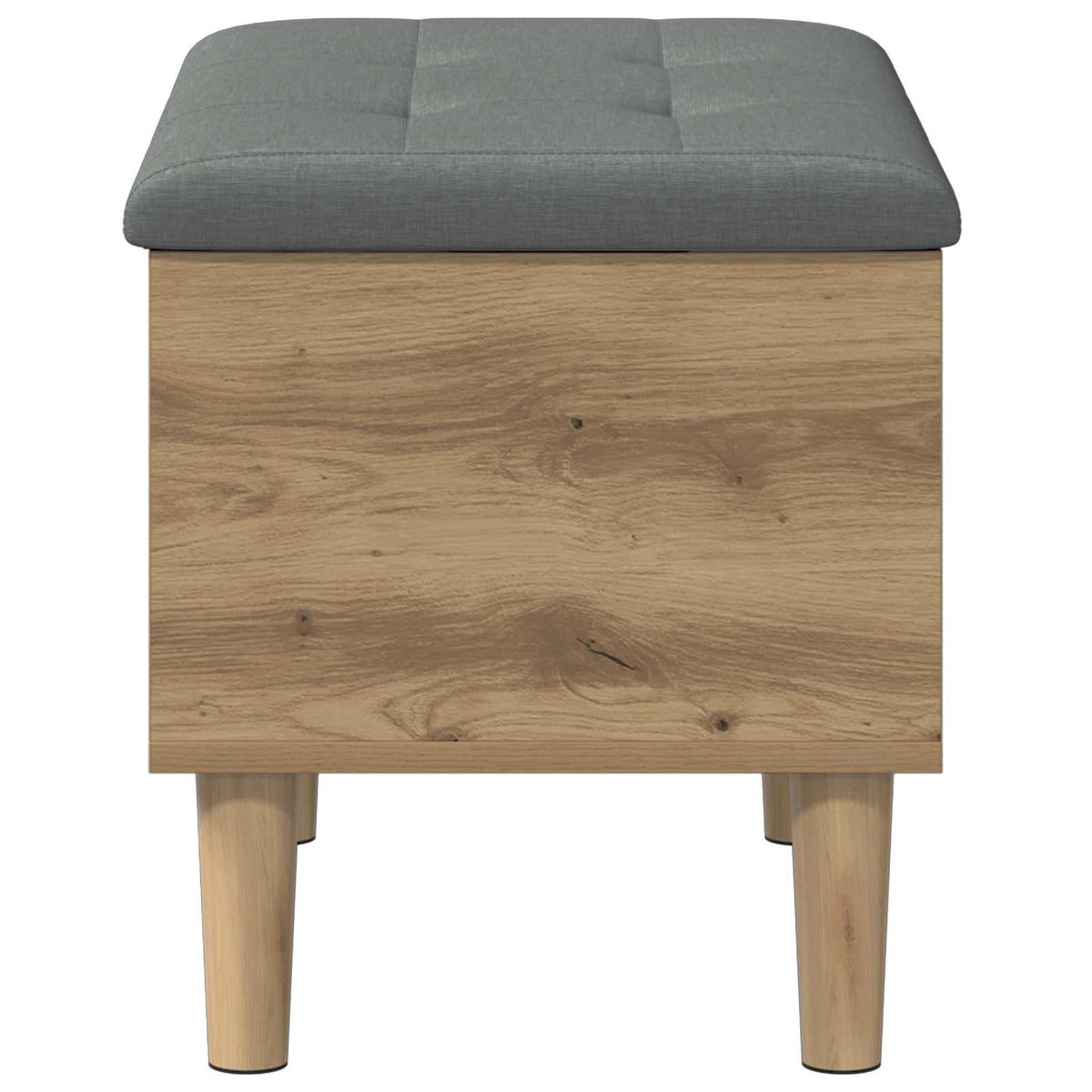 vidaXL Storage Bench with Cushion Artisan Oak 62 x 42 x 46 cm