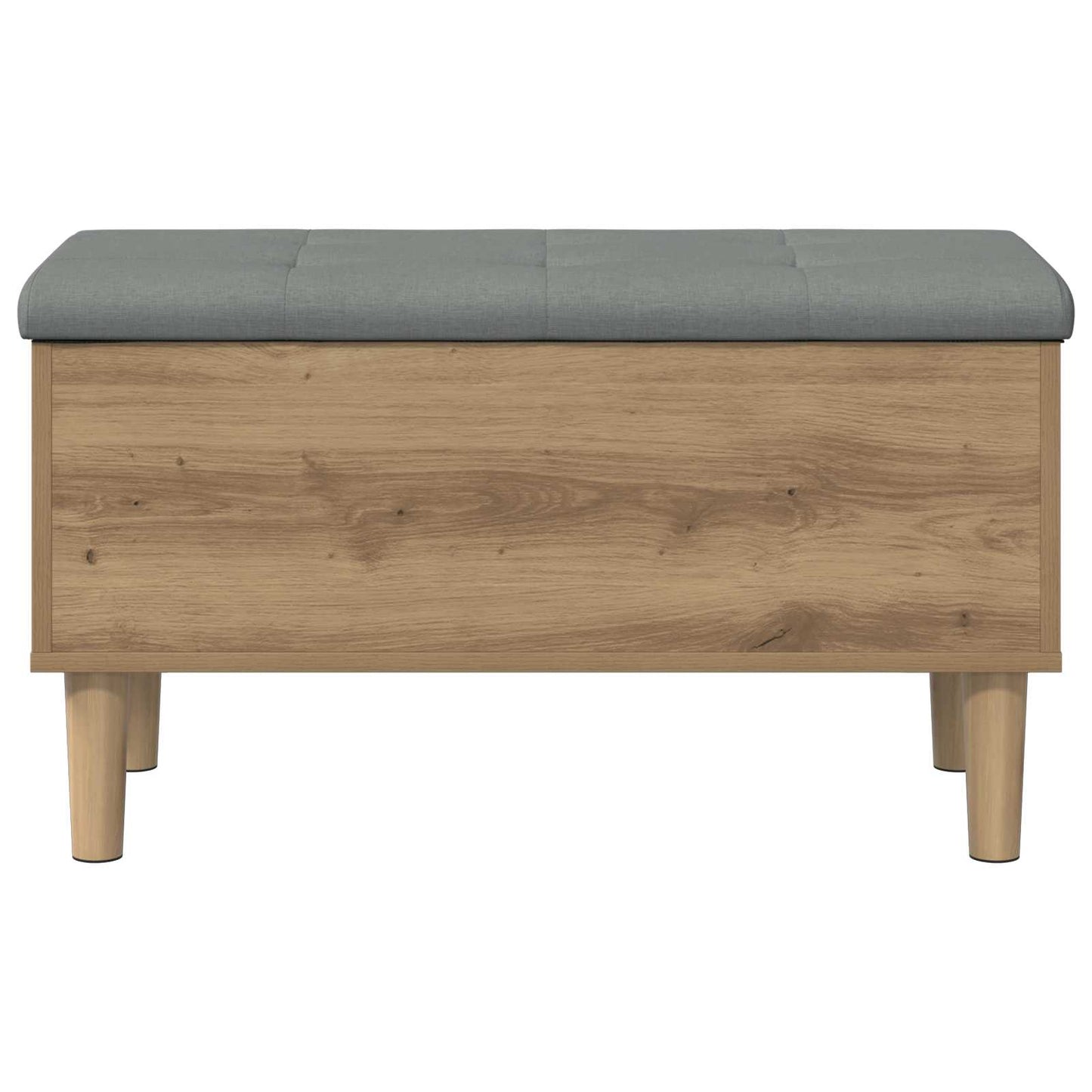 vidaXL Storage Bench with Cushion Artisan Oak 82 x 42 x 46 cm
