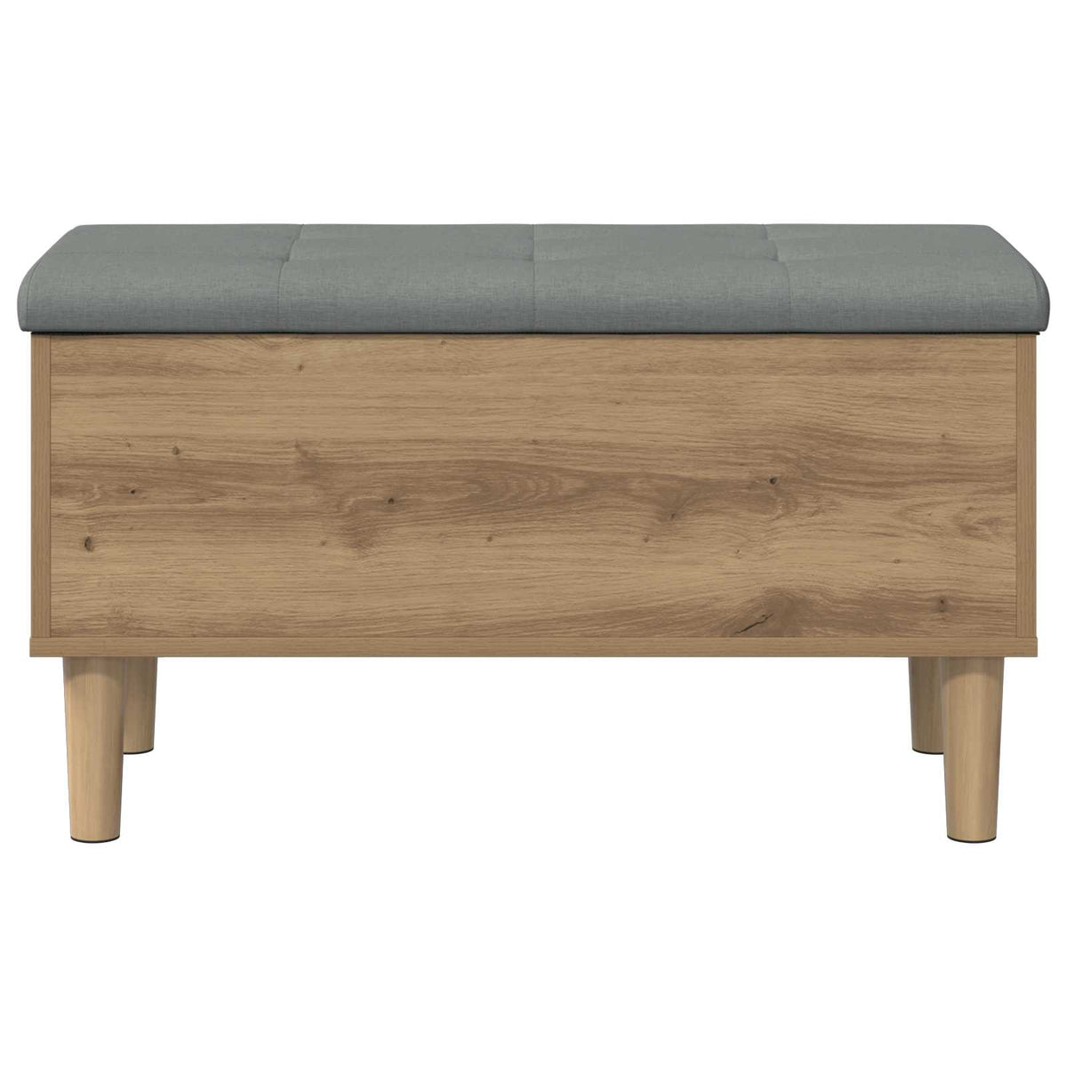 vidaXL Storage Bench with Cushion Artisan Oak 82 x 42 x 46 cm