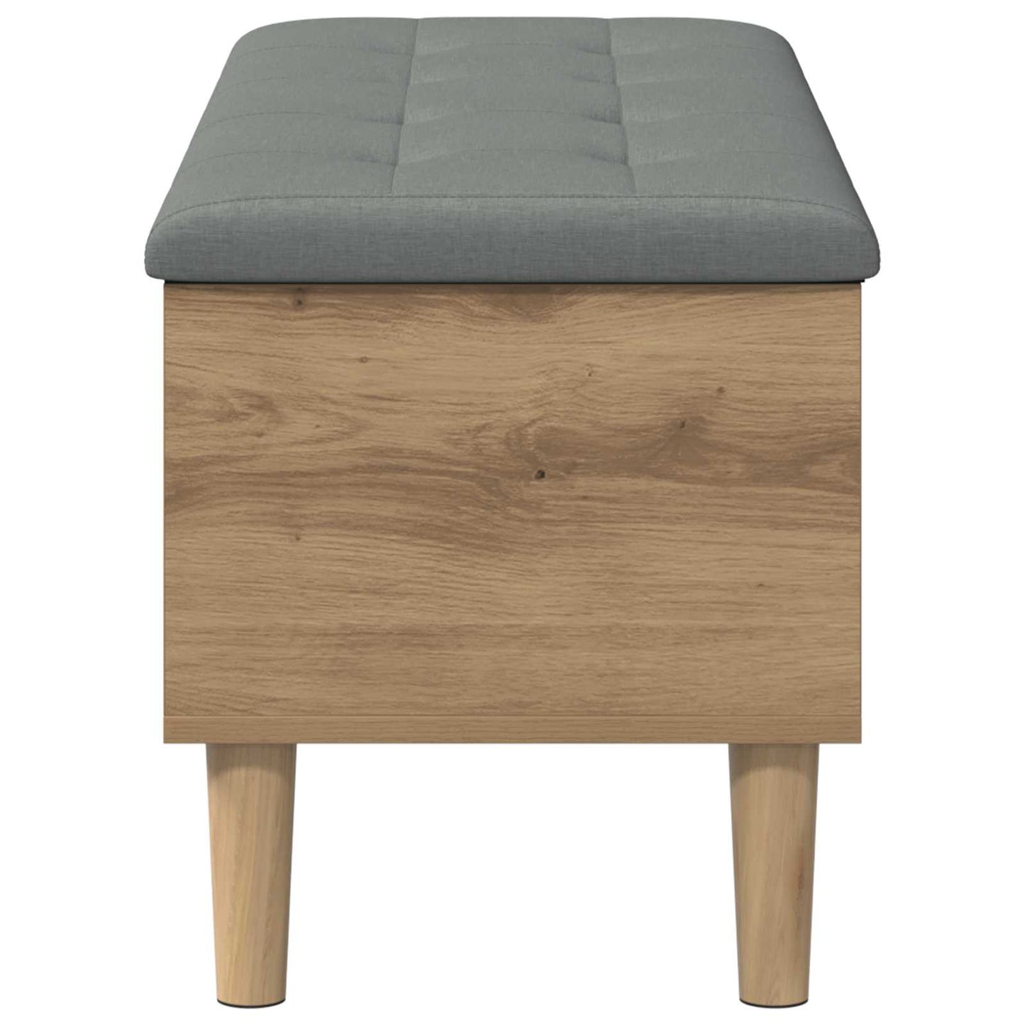 vidaXL Storage Bench with Cushion Artisan Oak 102 x 42 x 46 cm