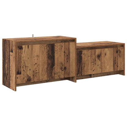 vidaXL TV Cabinet 147 x 35 x 50 cm Oak Wood Engineered Wood