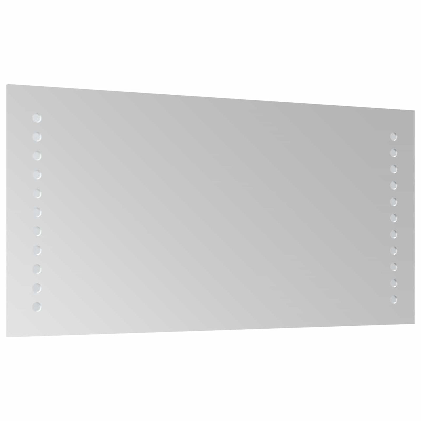 vidaXL LED Bathroom Mirror Transparent 40 x 20 cm Tempered Glass