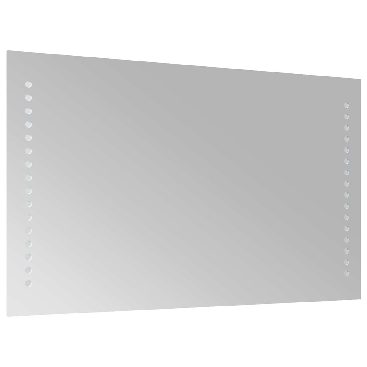 vidaXL LED Bathroom Mirror Transparent 50 x 30 cm Tempered Glass