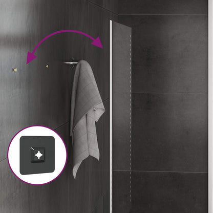 vidaXL LED Bathroom Mirror Transparent 50 x 30 cm Tempered Glass