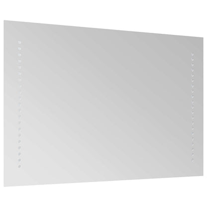 vidaXL LED Bathroom Mirror Transparent 40 x 70 cm Tempered Glass