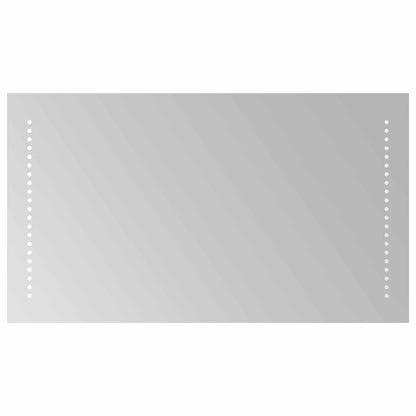 vidaXL LED Bathroom Mirror Transparent 40 x 70 cm Tempered Glass
