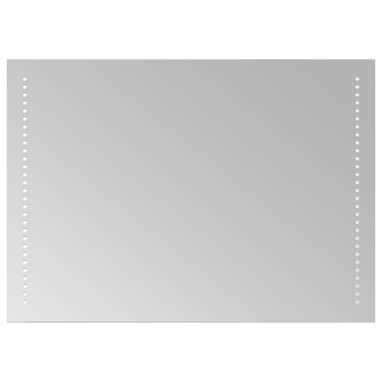 vidaXL LED Bathroom Mirror Transparent 50 x 70 cm Tempered Glass
