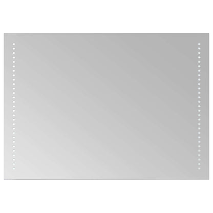 vidaXL LED Bathroom Mirror Transparent 50 x 70 cm Tempered Glass