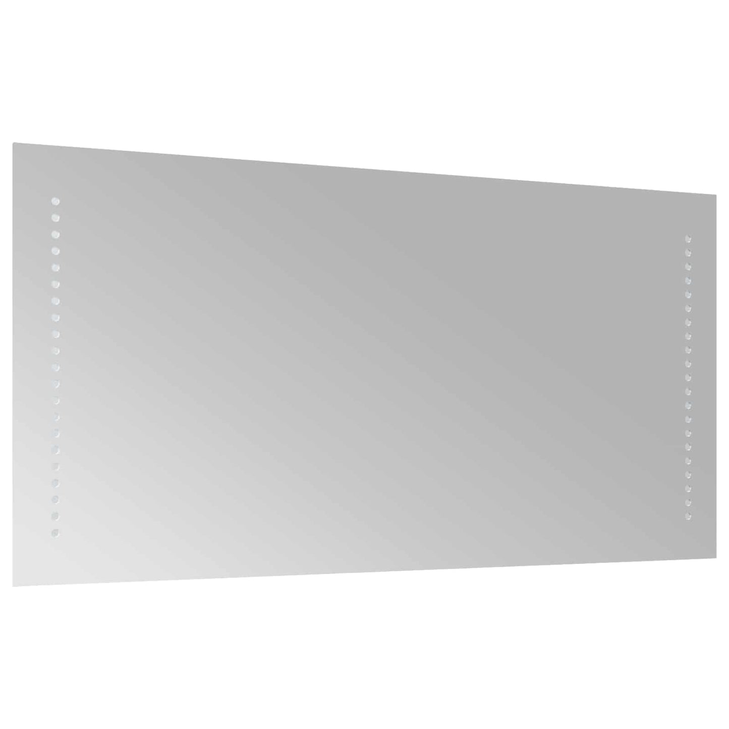 vidaXL LED Bathroom Mirror Transparent 40 x 80 cm Tempered Glass