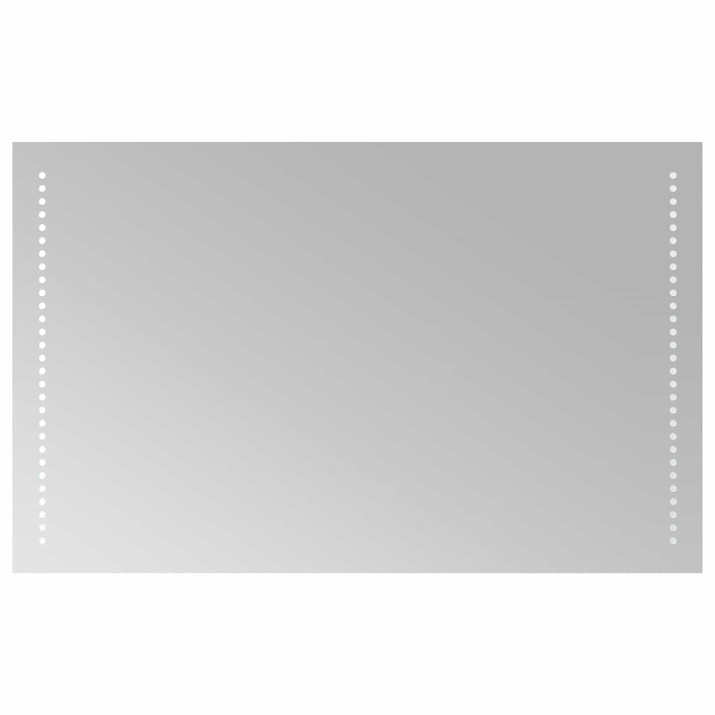vidaXL LED Bathroom Mirror Transparent 50 x 80 cm Tempered Glass