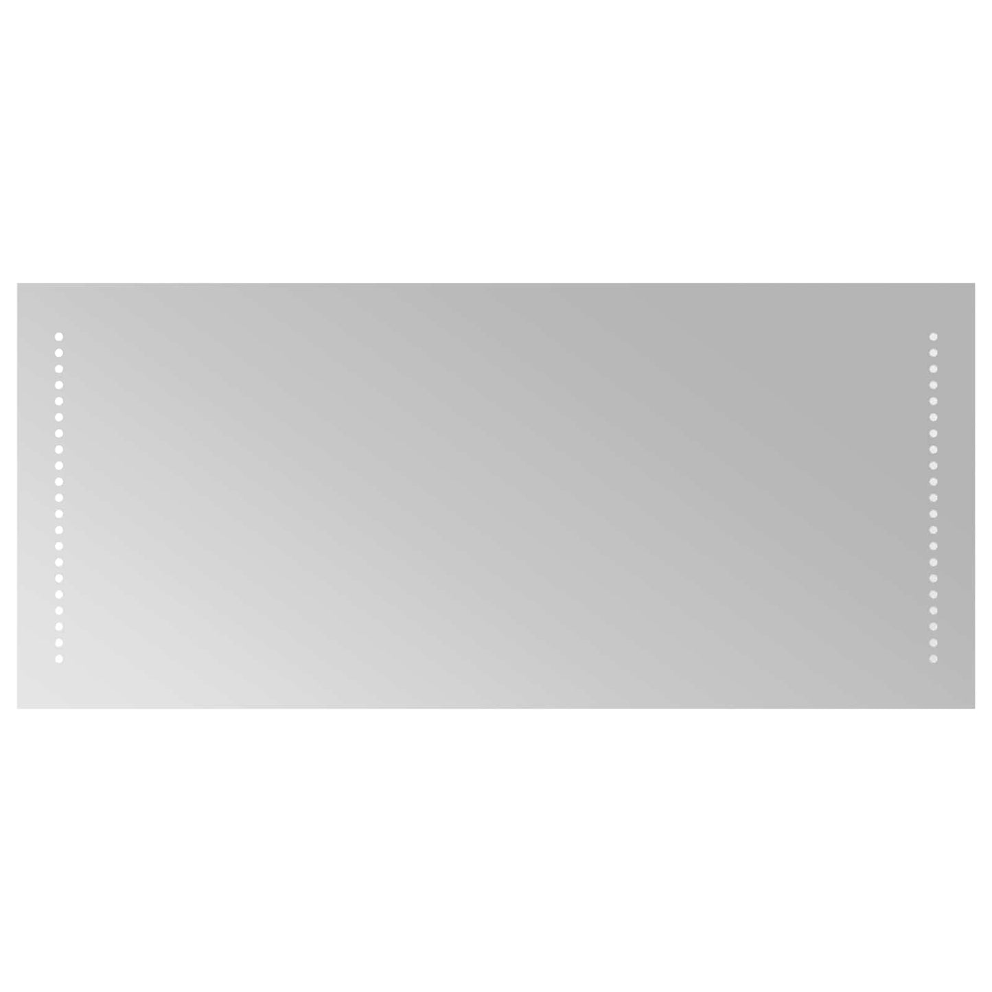 vidaXL LED Bathroom Mirror Transparent 40 x 90 cm Tempered Glass