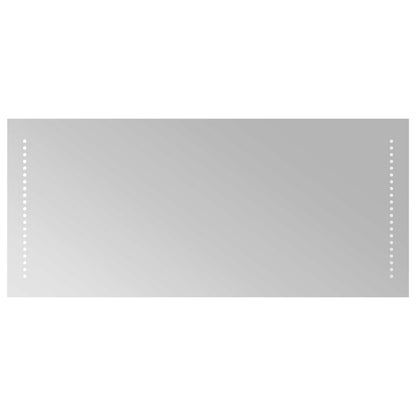 vidaXL LED Bathroom Mirror Transparent 40 x 90 cm Tempered Glass