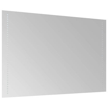 vidaXL LED Bathroom Mirror Transparent 60 x 90 cm Tempered Glass