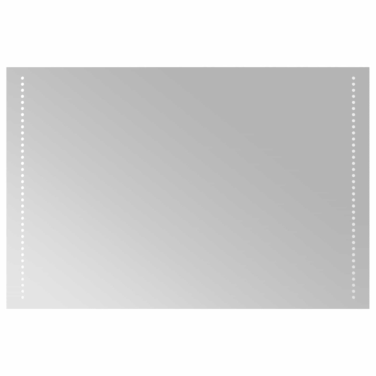 vidaXL LED Bathroom Mirror Transparent 60 x 90 cm Tempered Glass
