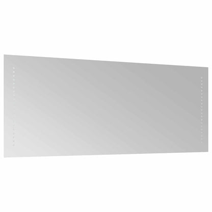 vidaXL LED Bathroom Mirror Transparent 40 x 10 cm Tempered Glass