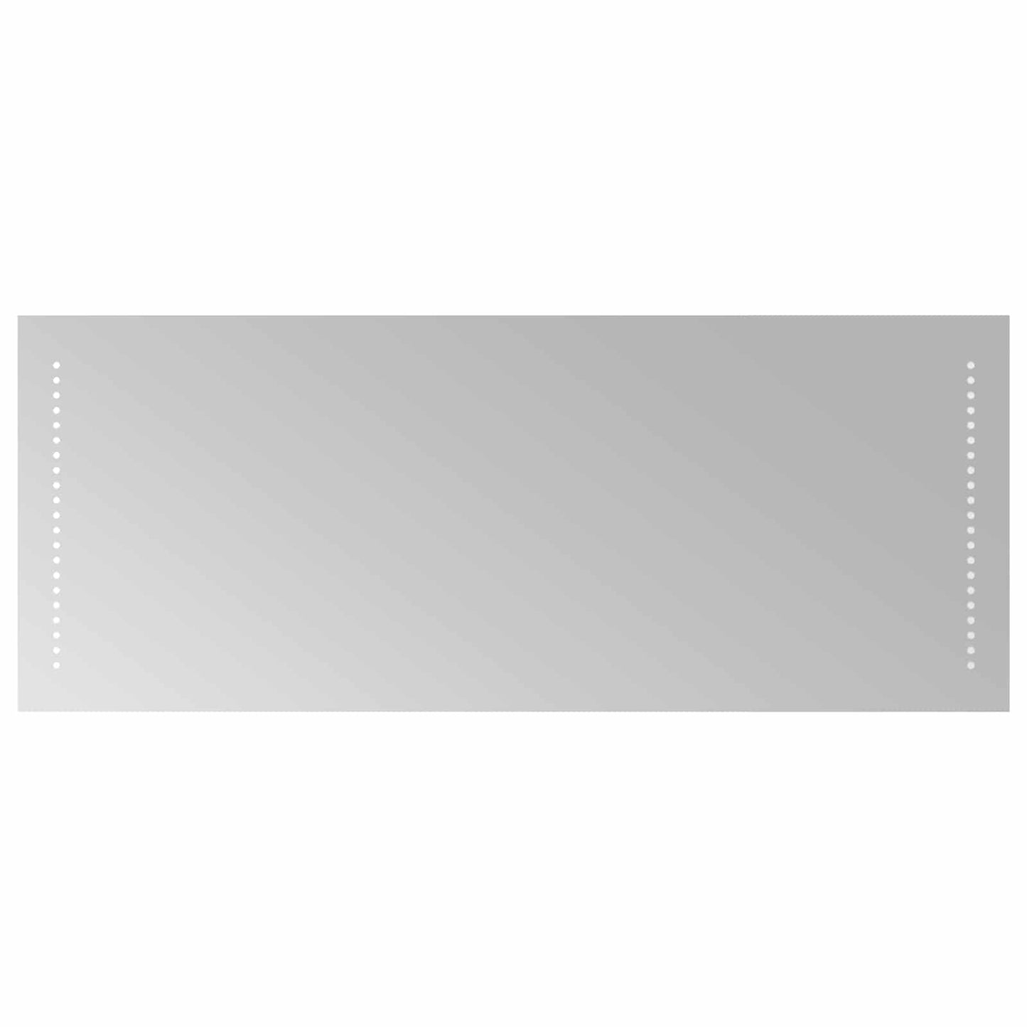 vidaXL LED Bathroom Mirror Transparent 40 x 10 cm Tempered Glass