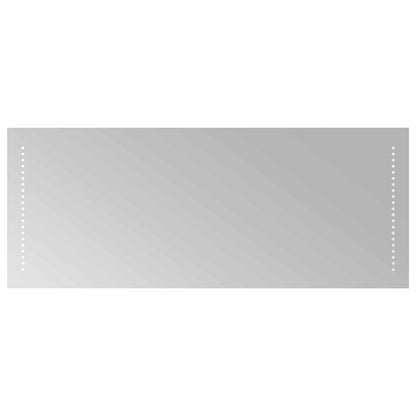 vidaXL LED Bathroom Mirror Transparent 40 x 10 cm Tempered Glass