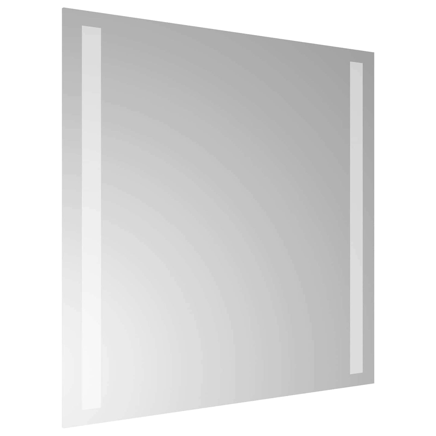 vidaXL LED Bathroom Mirror Transparent 40 x 40 cm Tempered Glass
