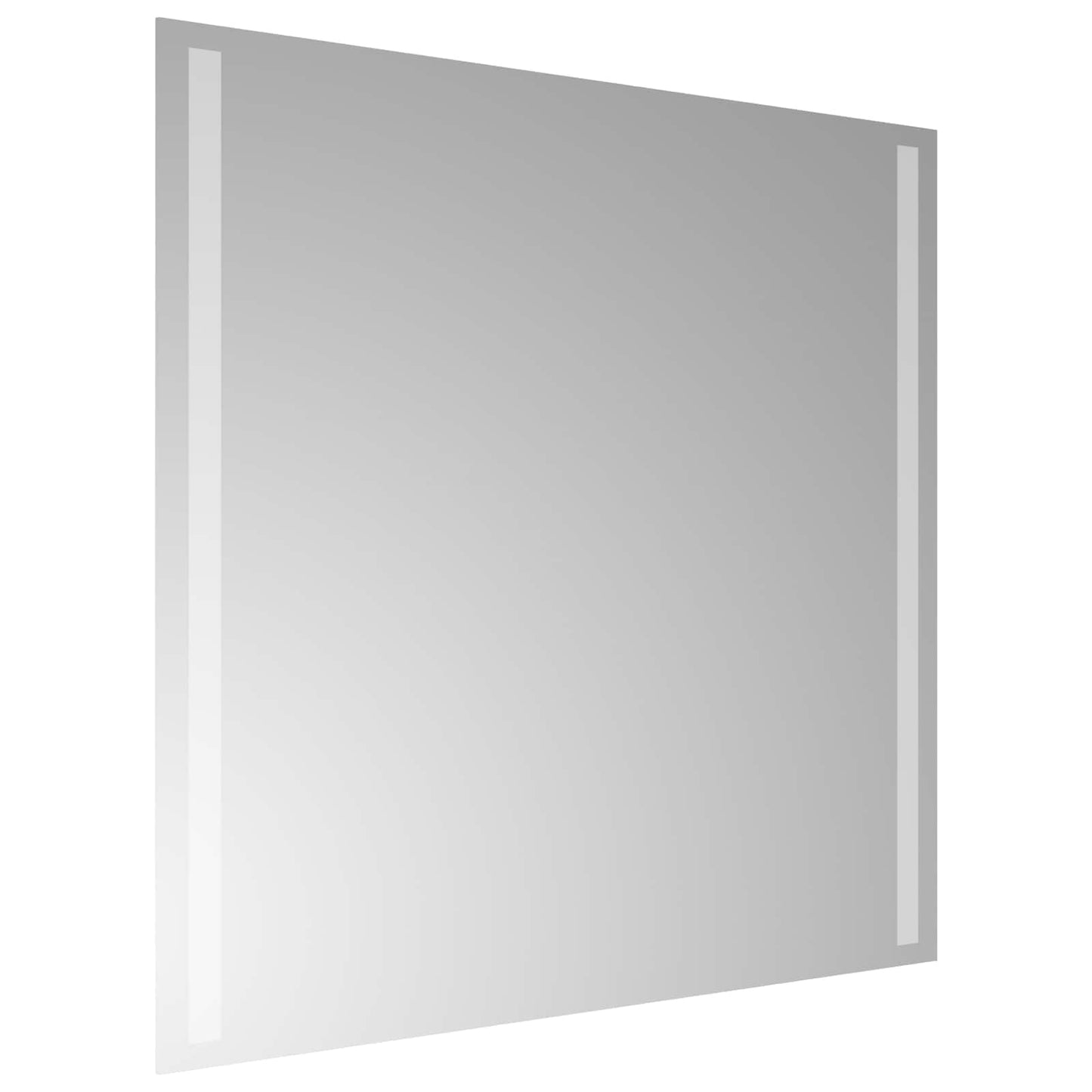 vidaXL LED Bathroom Mirror Transparent 60 x 60 cm Tempered Glass