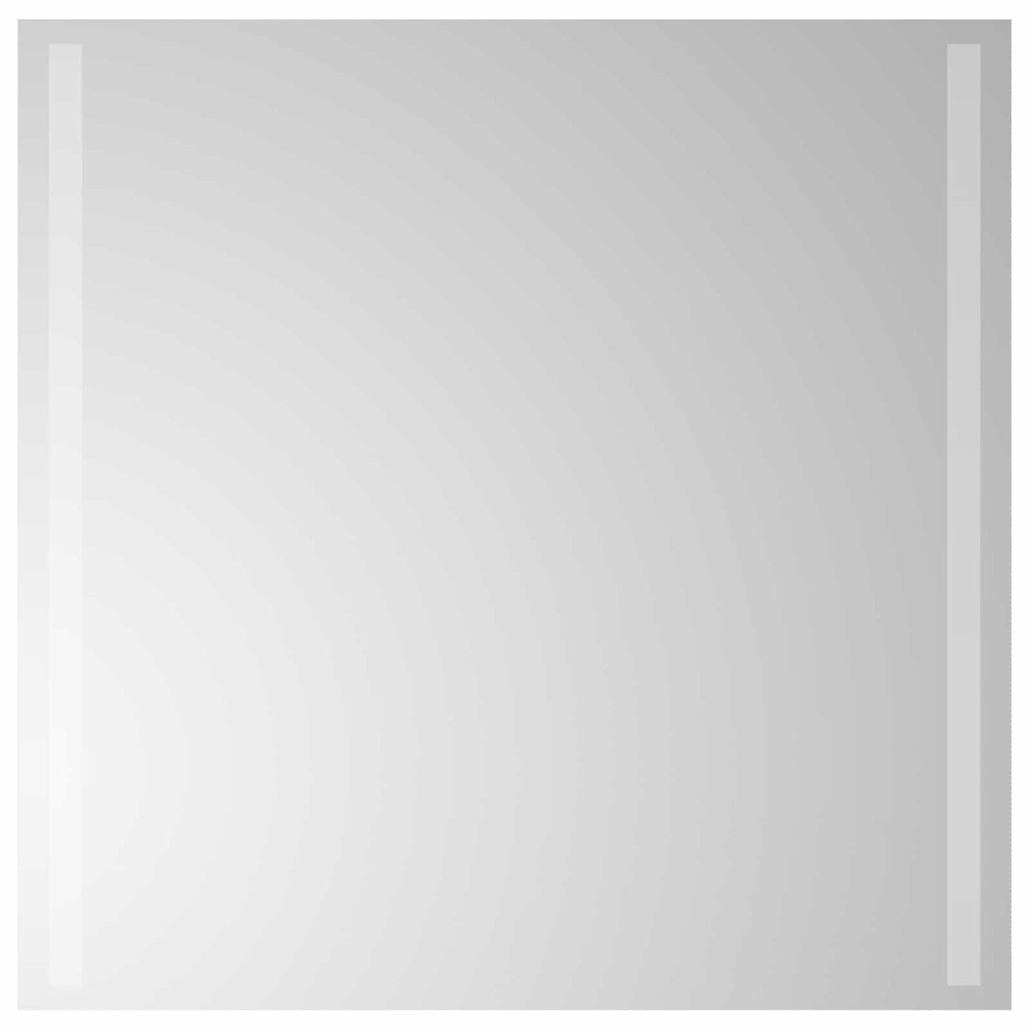 vidaXL LED Bathroom Mirror Transparent 60 x 60 cm Tempered Glass