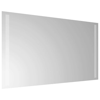 vidaXL LED Bathroom Mirror Transparent 70 x 40 cm Tempered Glass