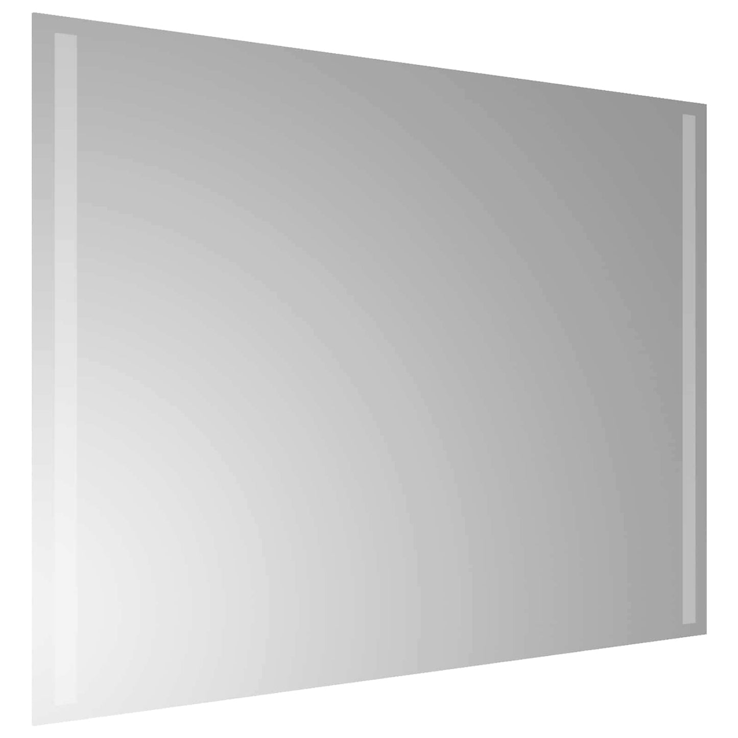 vidaXL LED Bathroom Mirror Transparent 80 x 60 cm Tempered Glass