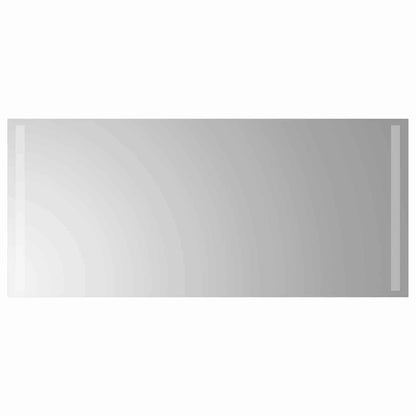 vidaXL LED Bathroom Mirror Transparent 90 x 40 cm Tempered Glass