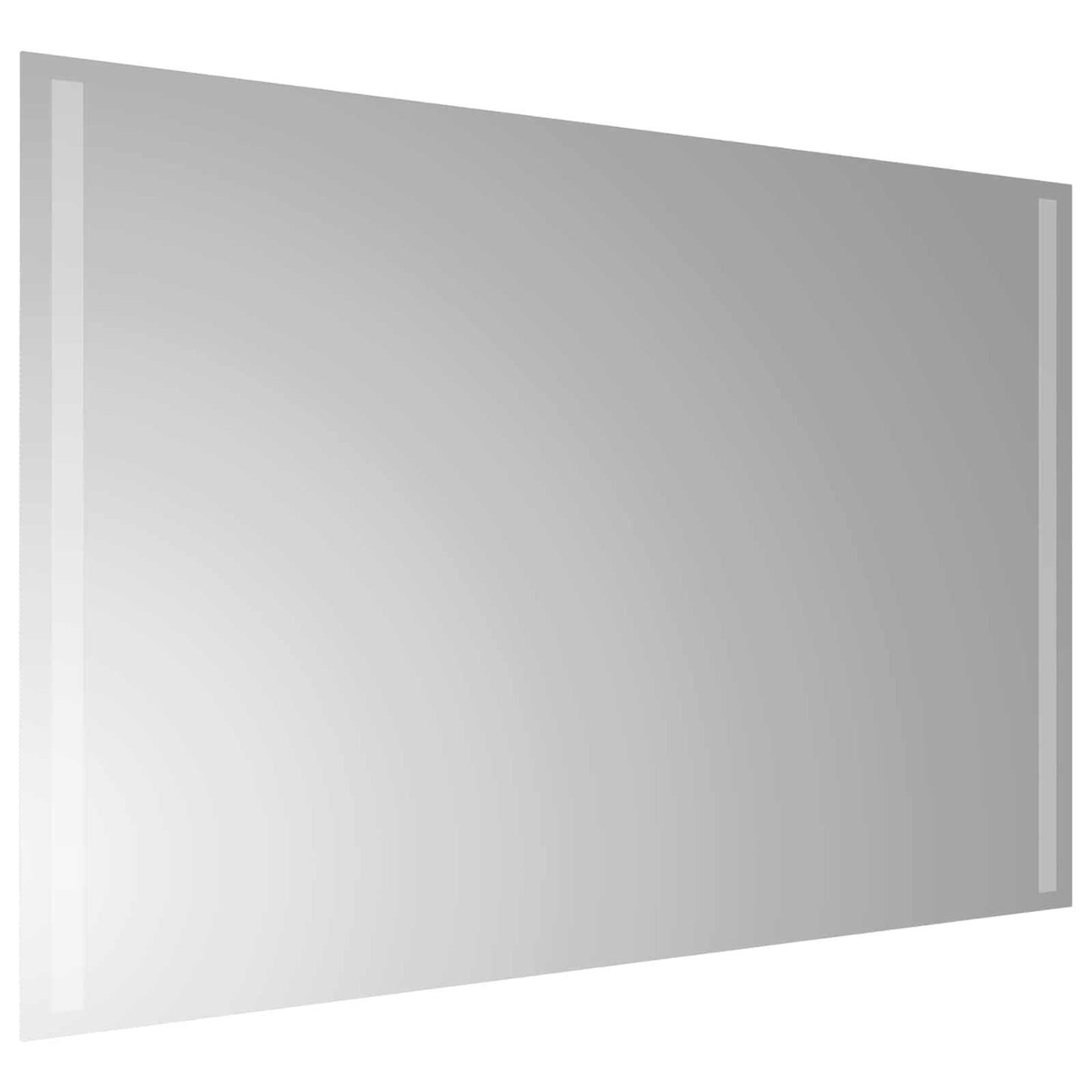 vidaXL LED Bathroom Mirror Transparent 90 x 60 cm Tempered Glass